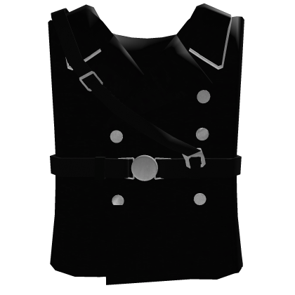German Military Old Officer Black Trench Coat 