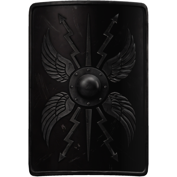 Black Roman Back Shield