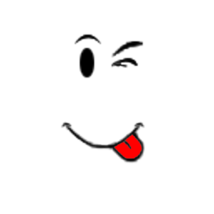 Red Happy Wink Roblox decal