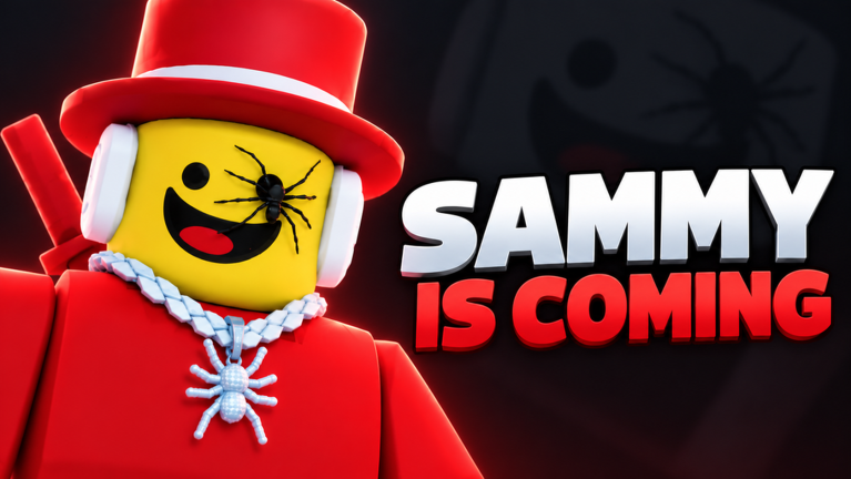 Official Sammy Is Coming event artwork from Roblox