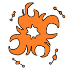 the orange sun-gazers