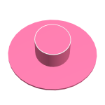 Large Pink Derby Hat