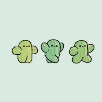Cute cactuses wallpaper Roblox decal