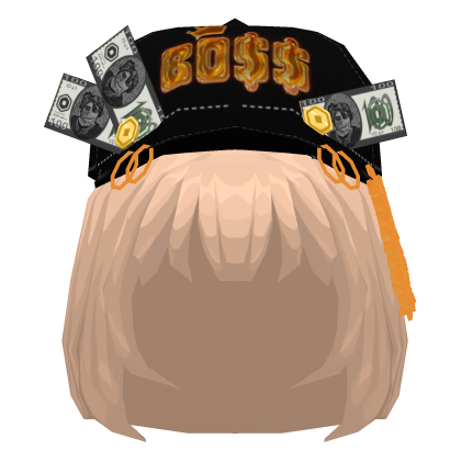 Big Boss Gold Cap Blonde Hair {👑} Roblox item