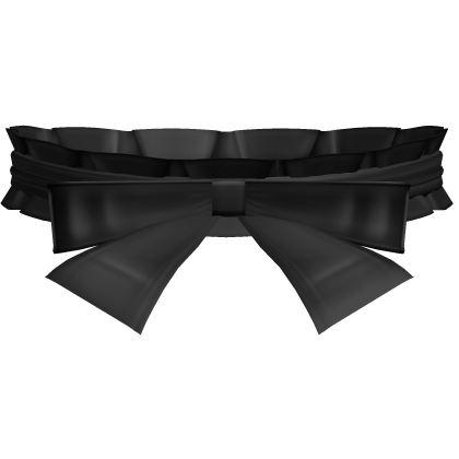  ♡ cute japanese moe bow choker (black) Roblox item