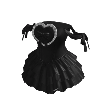 Valentines Lolita Heart Dress Black BB thumbnail
