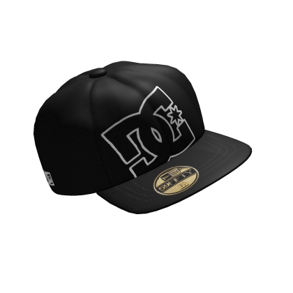 black DC skater 2000s hat Roblox item