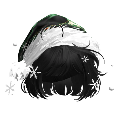 Christmas Cute Hair w/Santa Hat (Pink)