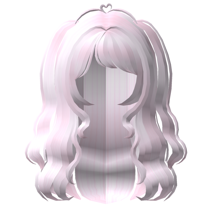 . ‿ ♡ flowy fairytale pigtail long wavy hair pink