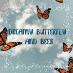 Dreamy Butterfly And Bees