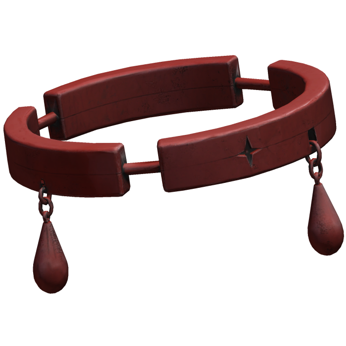 Red Broken Teardrop Halo