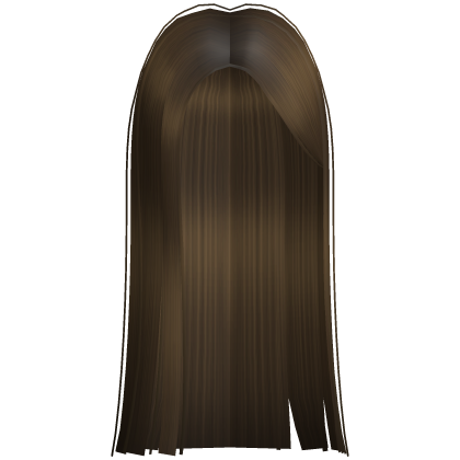 Long Brunette Brown Straight Trendy Girl Hime Hair Roblox item