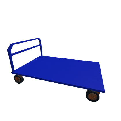A Blue Trolley From Otis Elevators