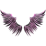 Pink & Black Harbinger Wings