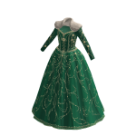 ♾️ Green & gold frost empress gown