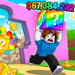 Survive the Wall For Lucky Blocks!🍀🧱