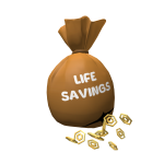Life Savings Torn Bag