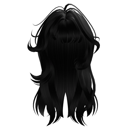 Black Wispy Long Layered Hair Roblox item