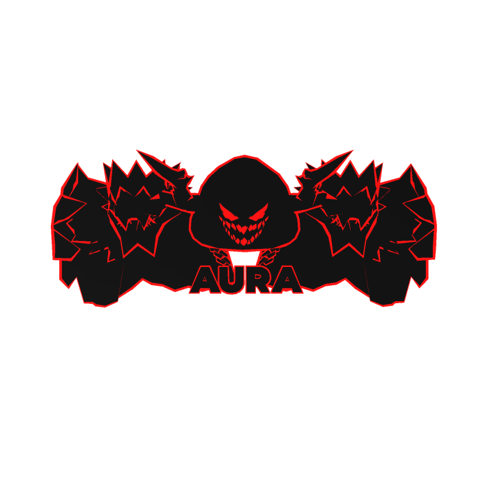 Cartoony Red Hood Aura Dragon Wings Combo