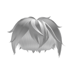 White Messy Boy Hair