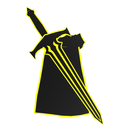 Yellow Cartoony Cape + Sword
