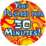 You played for 30 minutes  Roblox badge thumbnail
