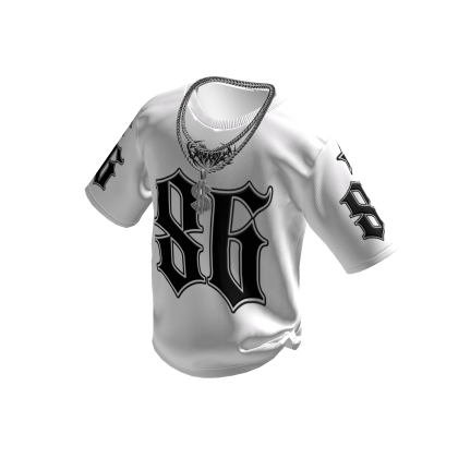 White OS 86 Svddenly T-Shirt w/ Dollar Chain