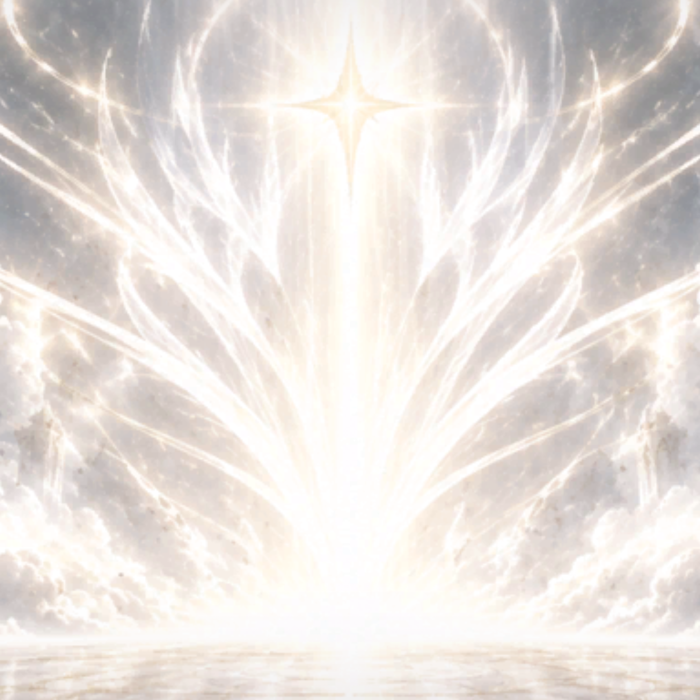 Anime Heaven Angel Aura White Cloud Sky Background