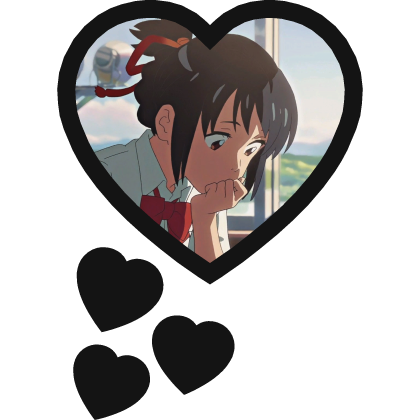 Mitsuha Miyamizu Thinking Hearts Your Name
