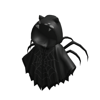 ❤️Halloween spider hooded cape black