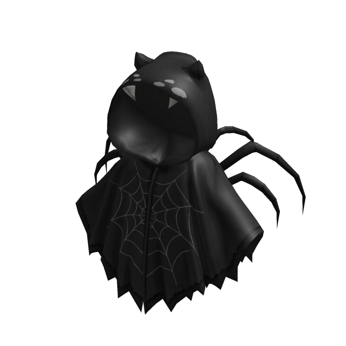 ❤️Halloween spider hooded cape black
