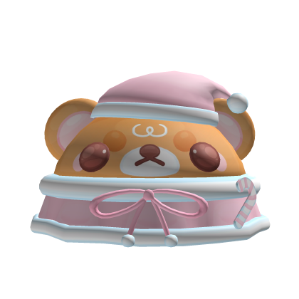 ♡﹒winter santa rilakkuma kuma hat in pink