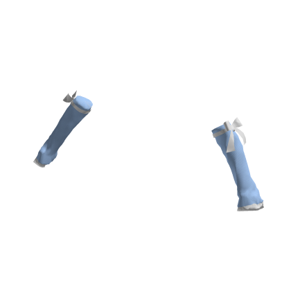 Bowed Arm Warmers in Blue