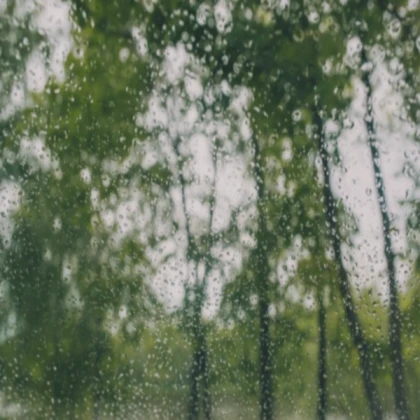 Fake rain window