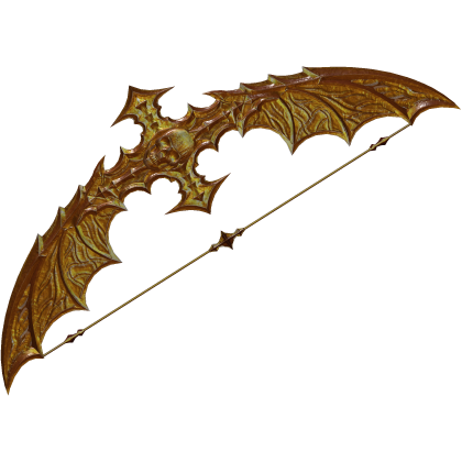 Skullbound Gold Goth Reaper Bow
