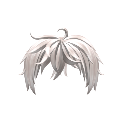 Messy Hair Combo Bangs in White Roblox item
