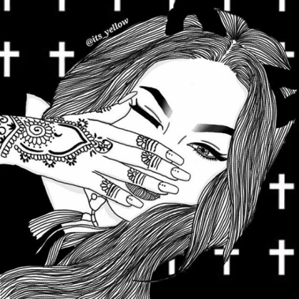 Outline Girl Roblox decal