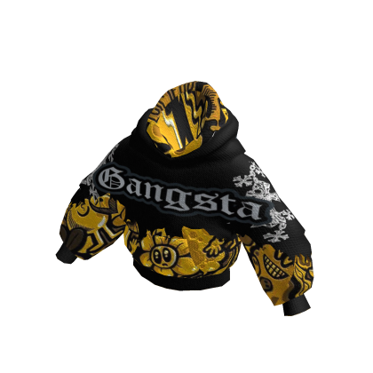 MOG - Black and Yellow Double Layer Hoodie