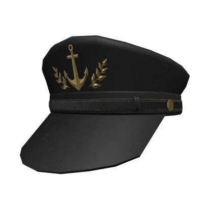 Black and Gold Captain Hat | Roblox Item - Rolimon's