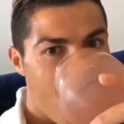 Cristiano Ronaldo drinking Choclate Milk Obby