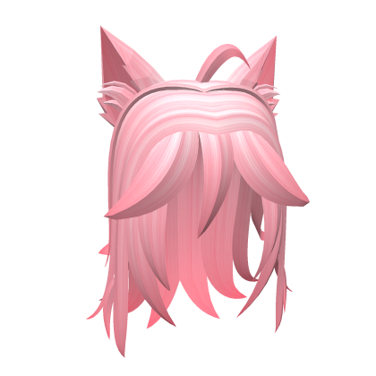 Stylish Messy Spiky Anime Peep Emo Hair/Y2K(Pink) Roblox item
