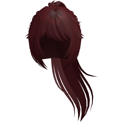 cute anime ayano yandere ponytail in red Roblox item