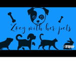 Zoey with her pets squad