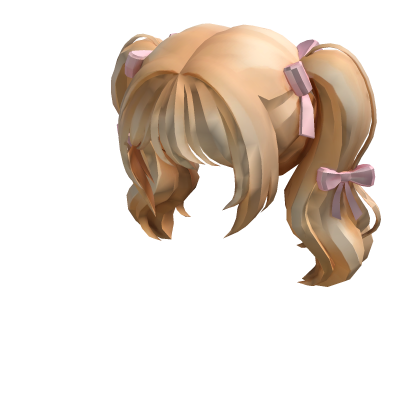 Coquette Wavy Low Pigtails [Blonde] Roblox item