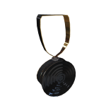 Futuristic Sci-Fi Purse w/ bag strap- Black n Gold