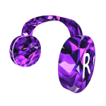 Purple Headphones