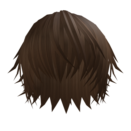 Y2K grunge messy hair brown