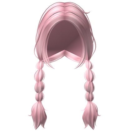 Messy Long Wispy Wilderness Braids (Pink) Roblox item