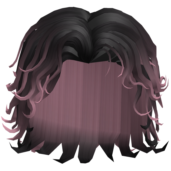 Wavey Black & Pink Surfer Male Curly Hair