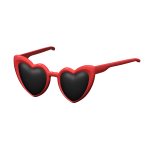 Raised Heart Shaped Sunglasses